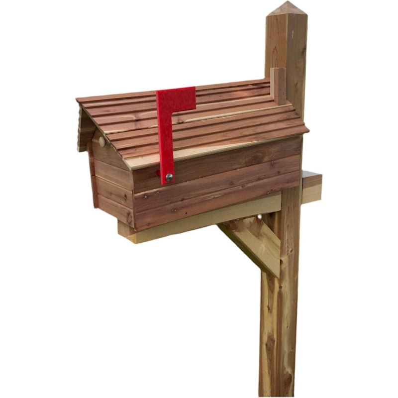 The Stone Bridge Cedar Mailbox, Handmade USA