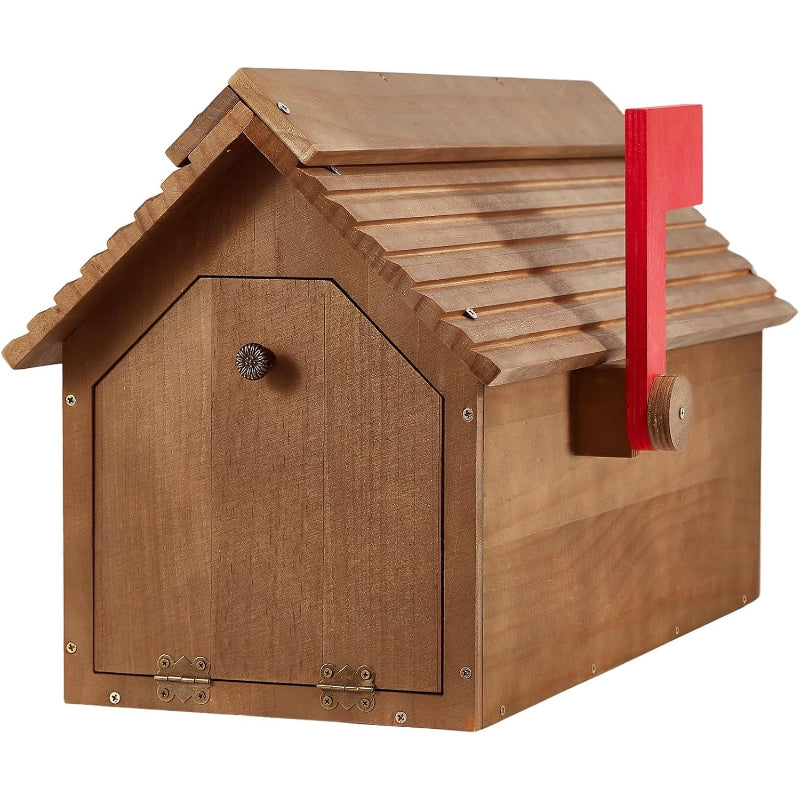Wooden Mailbox, Cedar Mail Boxes for Outside