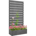 35.75"×15"×70.75" Raised Garden Bed with Trellis
