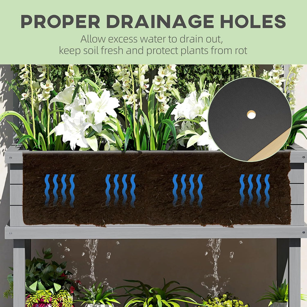 Raised Garden Bed with Trellis