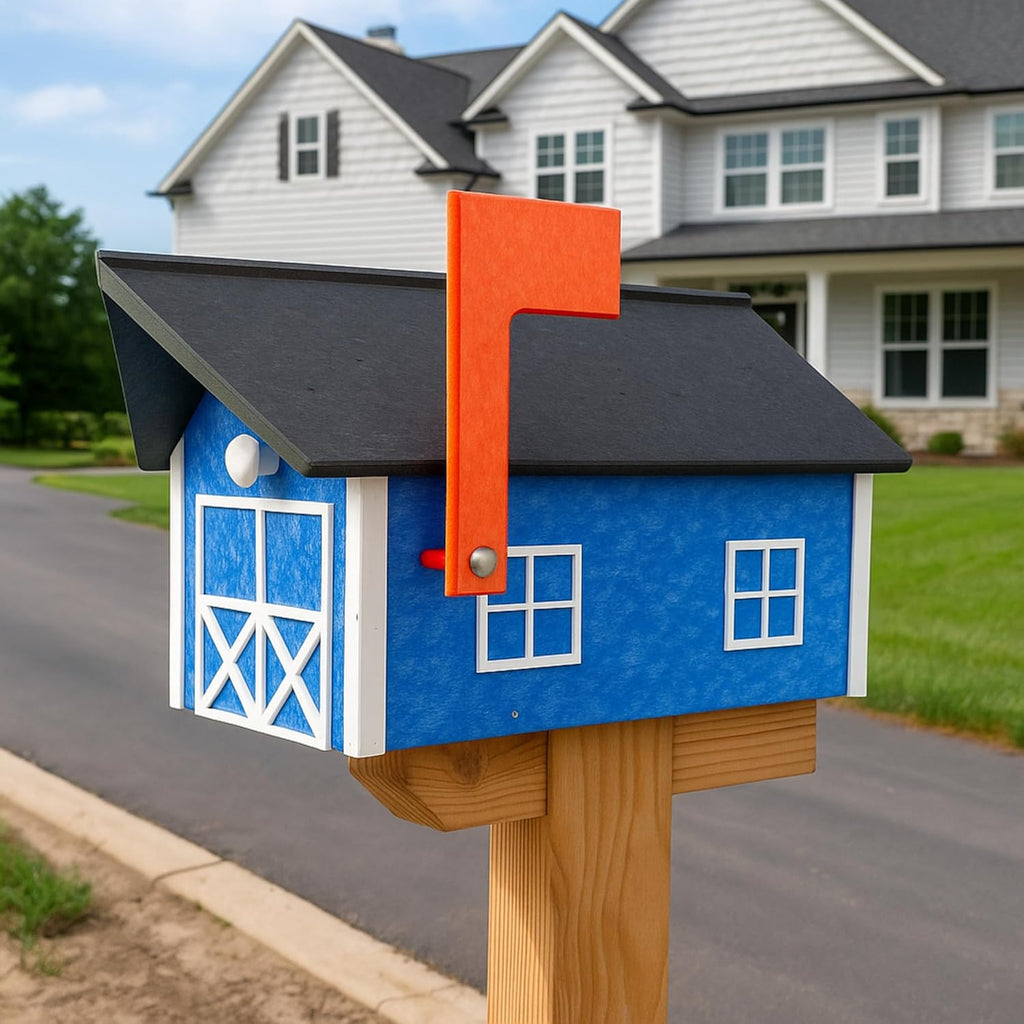 Large Farmhouse Post Mount Mailbox