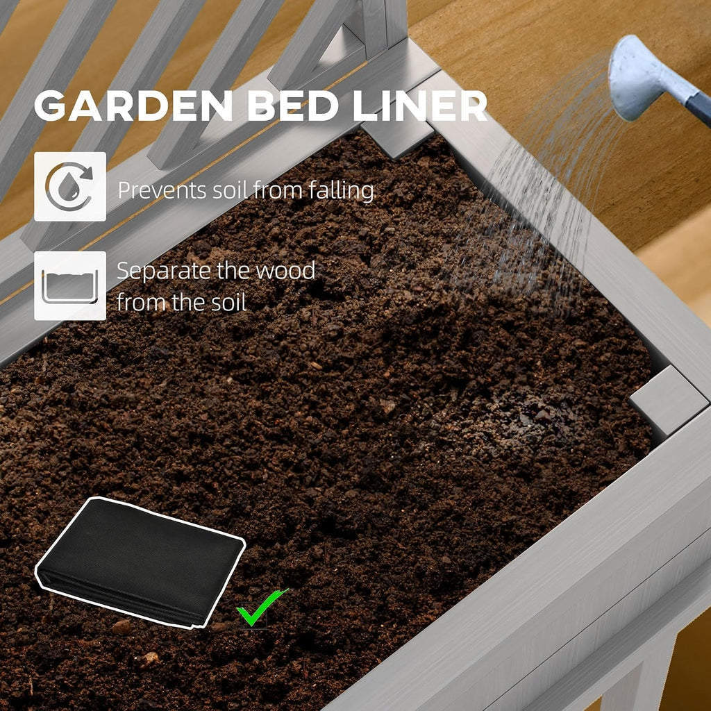 Raised Garden Bed with Trellis