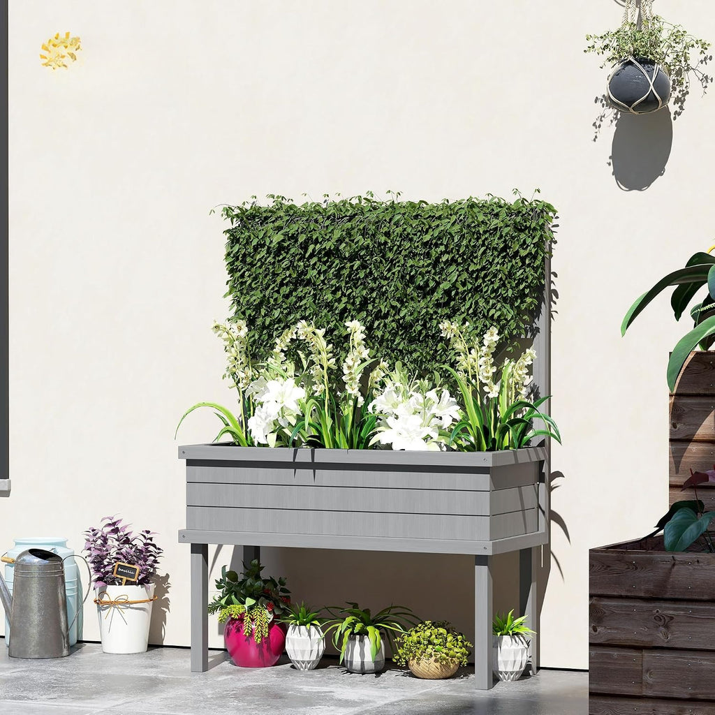 Raised Garden Bed with Trellis